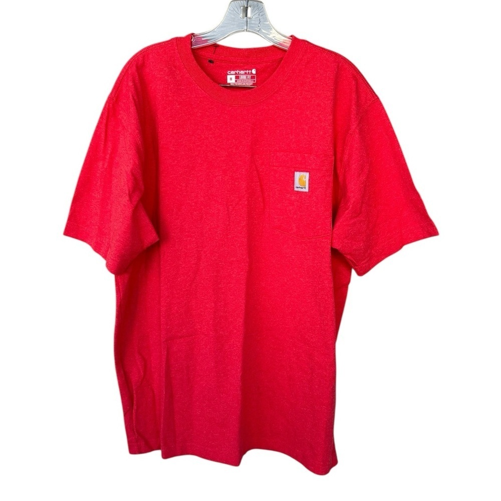 NWOT Men's Carhartt Loose Fit One Pocket T-Shirt - Red - Size Medium